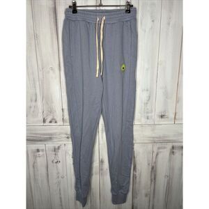 MENS EUBI LIGHT BLUE AVOCADO PATCH‎ PULLON DRAWSTRING JOGGER LOUNGE SWEATPANTS M